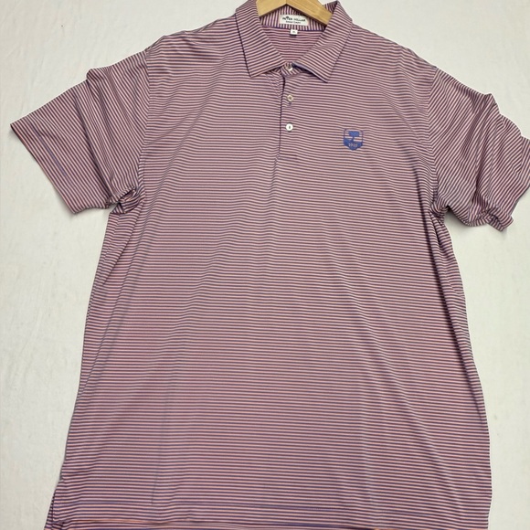 Lot Of 4  Peter Millar summer comfort Golf  Polo Shirt men’s size XL  striped - Picture 3 of 11